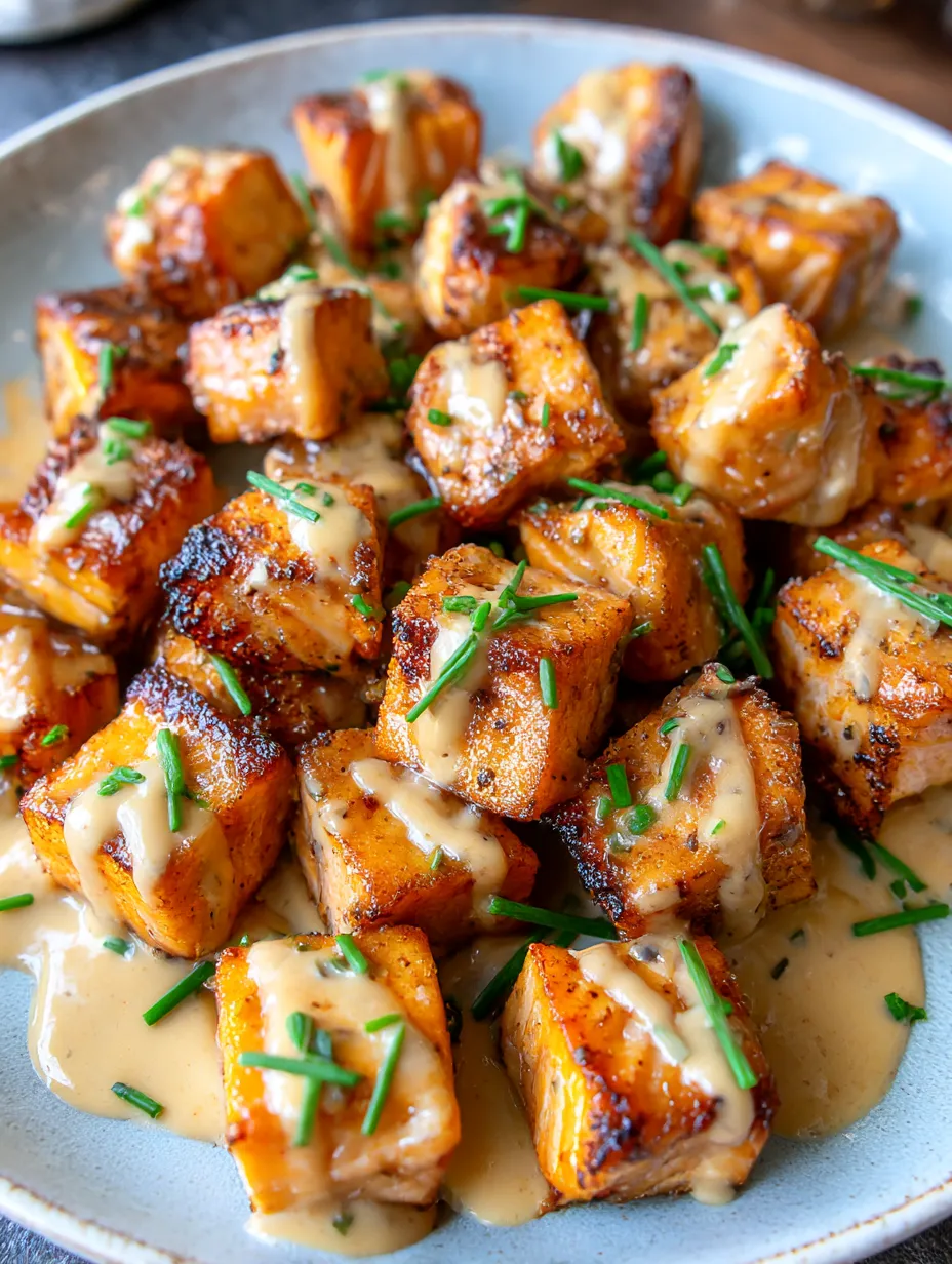 Crispy Spicy Salmon Bites