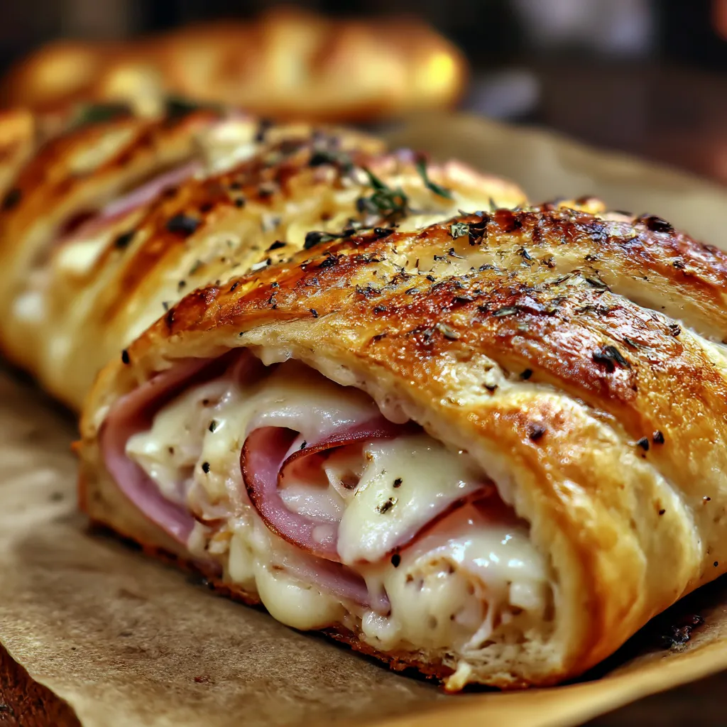 Chicken Cordon Bleu Stromboli Recipe