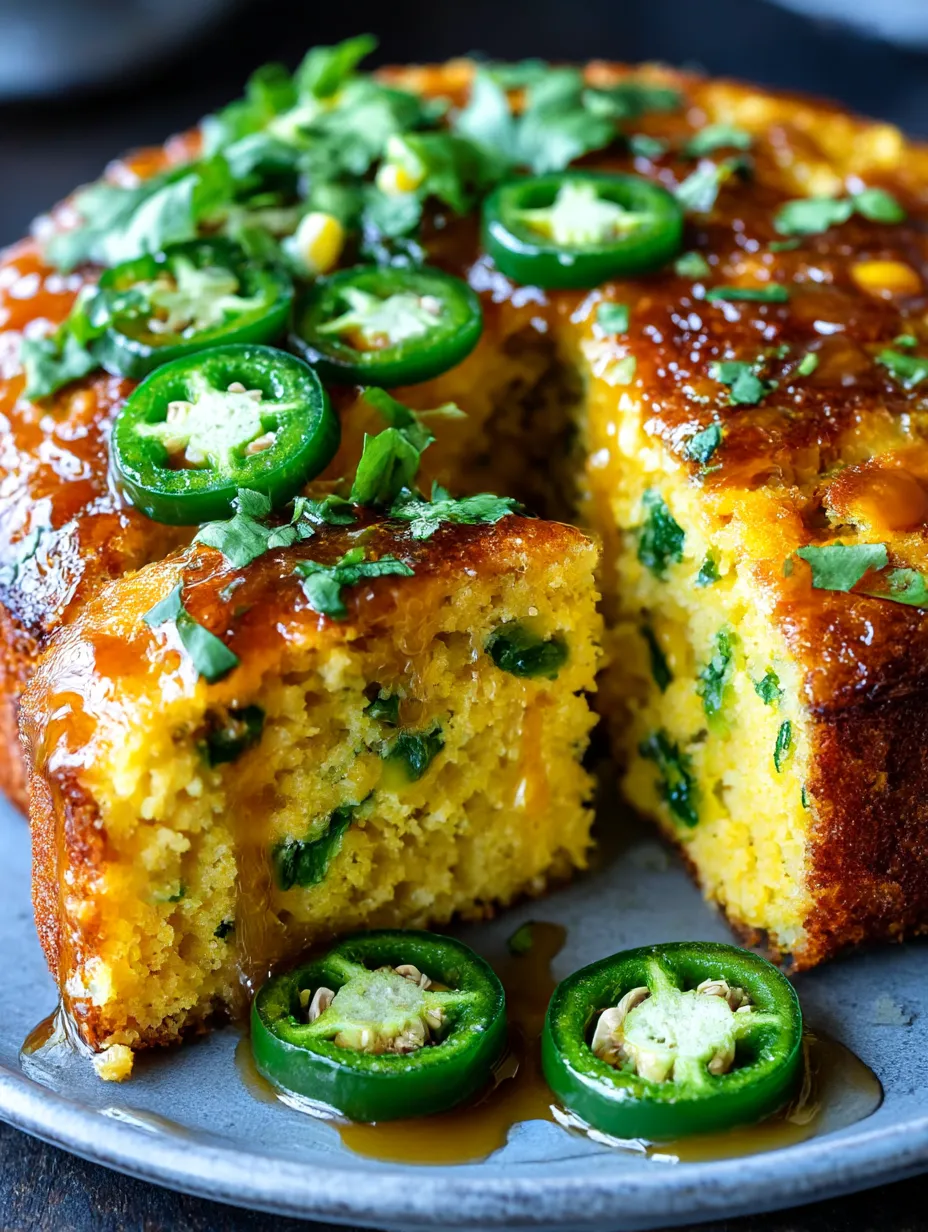 Jalapeño Cornbread with Lime Honey Glaze
