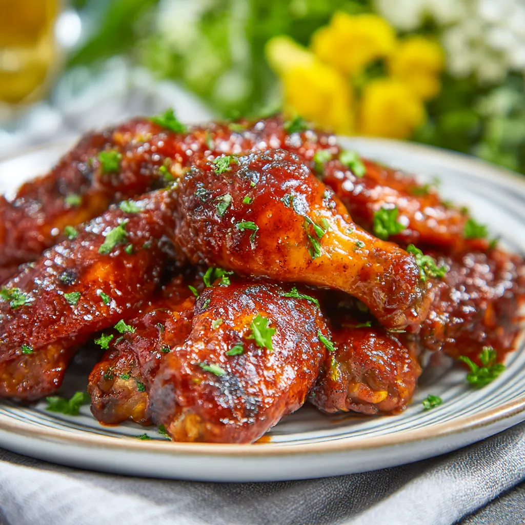 Honey Garlic Chicken Wings (Slow Cooker)