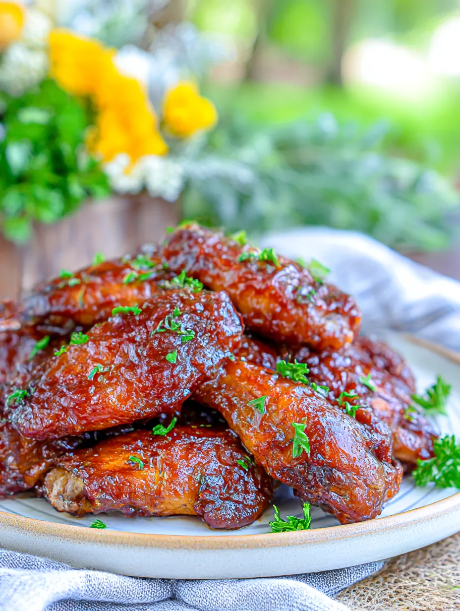Honey Garlic Chicken Wings (Slow Cooker)