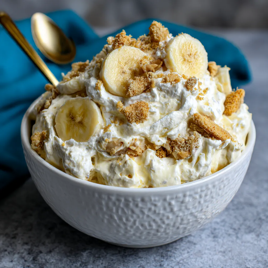 Easy Banana Pudding Fluff Salad