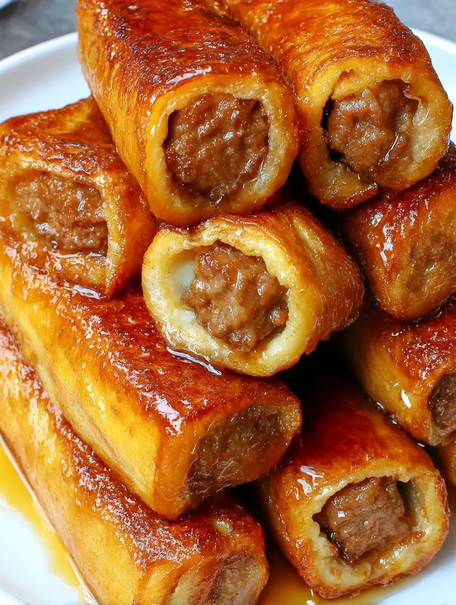 Sausage French Toast Roll-Ups Recipe