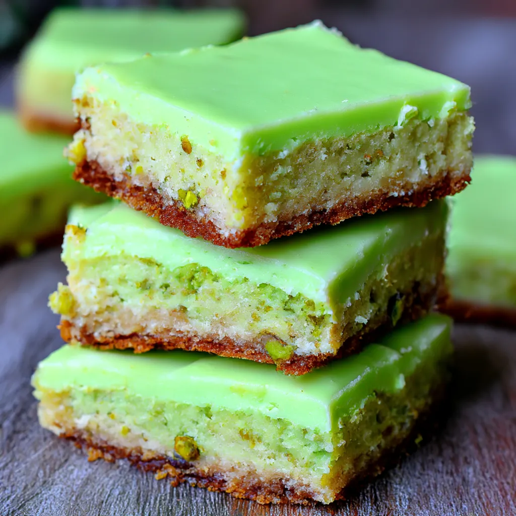 Pistachio Pudding Sugar Cookie Bars