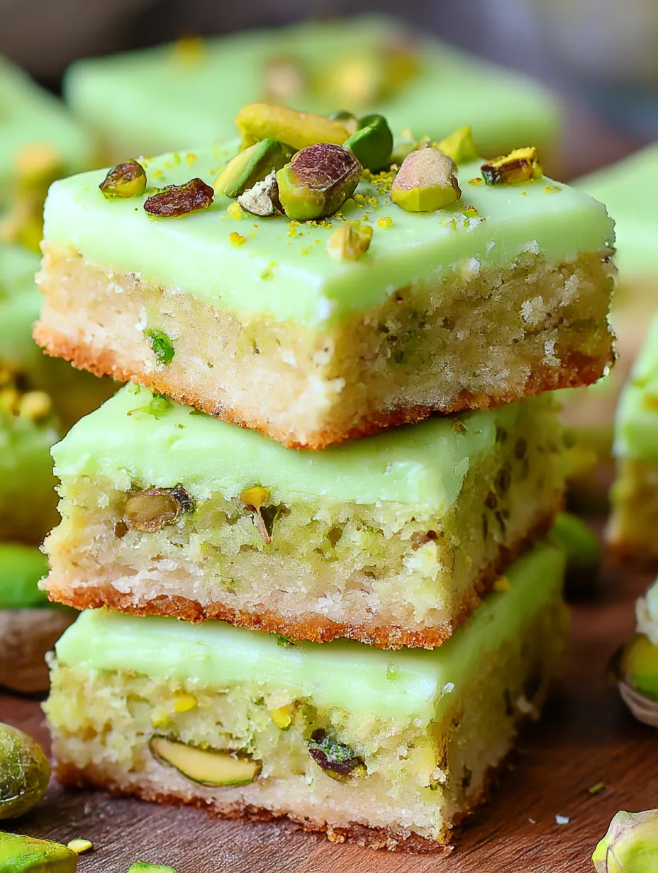 Pistachio Pudding Sugar Cookie Bars