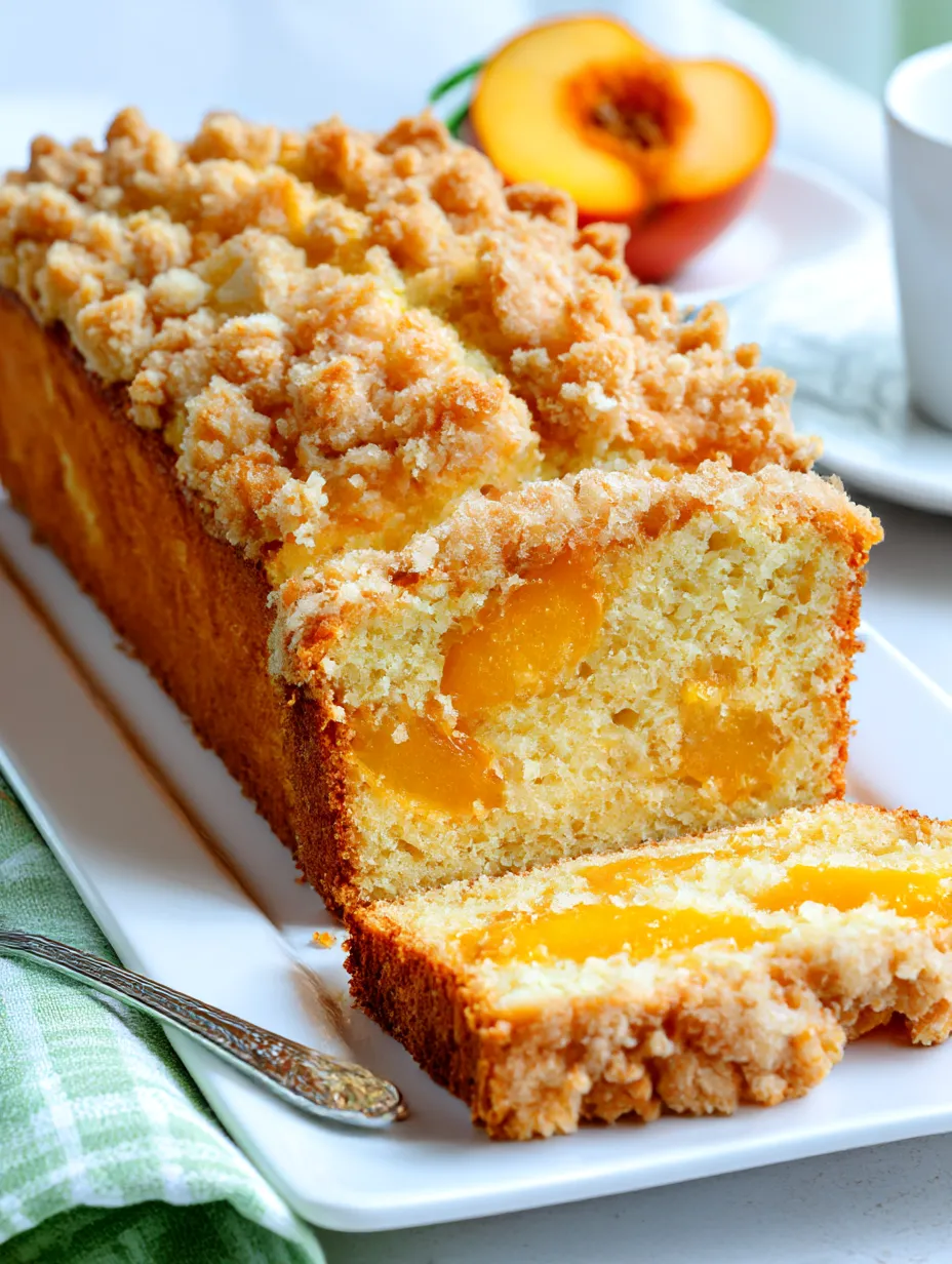Peach Cobbler Pound Cake