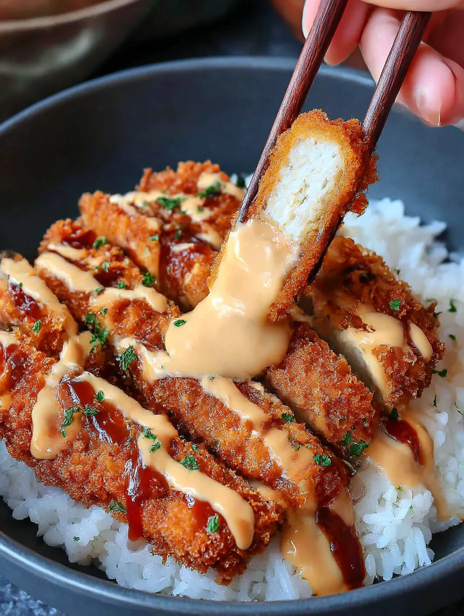 Japanese Katsu Bowls with Tonkatsu Sauce