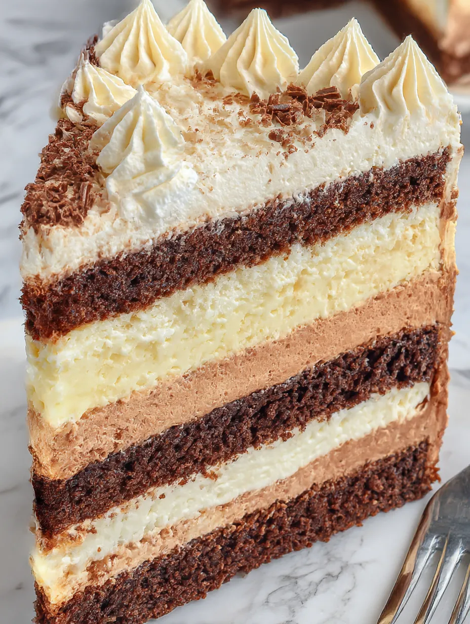A slice of Italian Love Cake.
