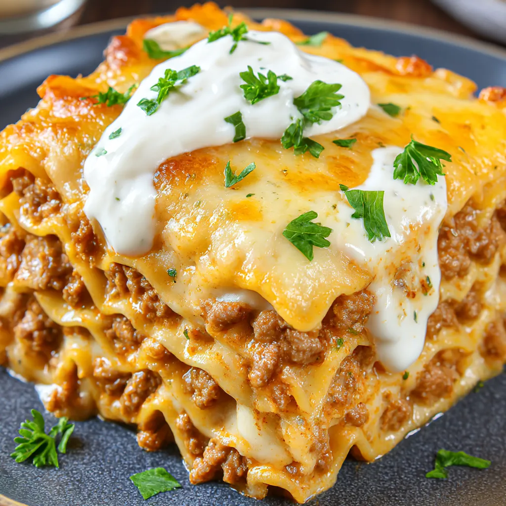 A delicious creamy burrito casserole recipe.