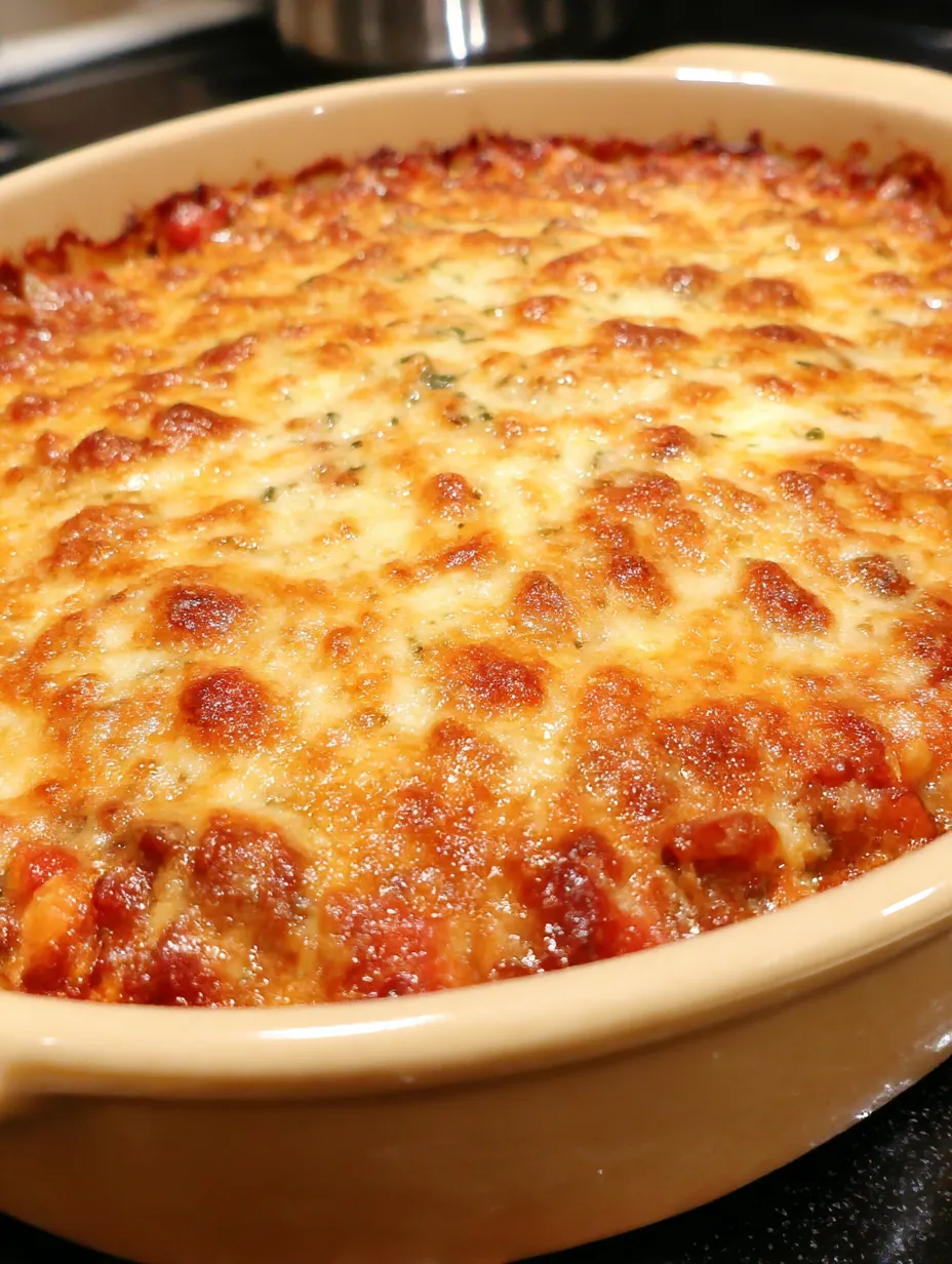 A savory spaghetti squash pie in a bowl.