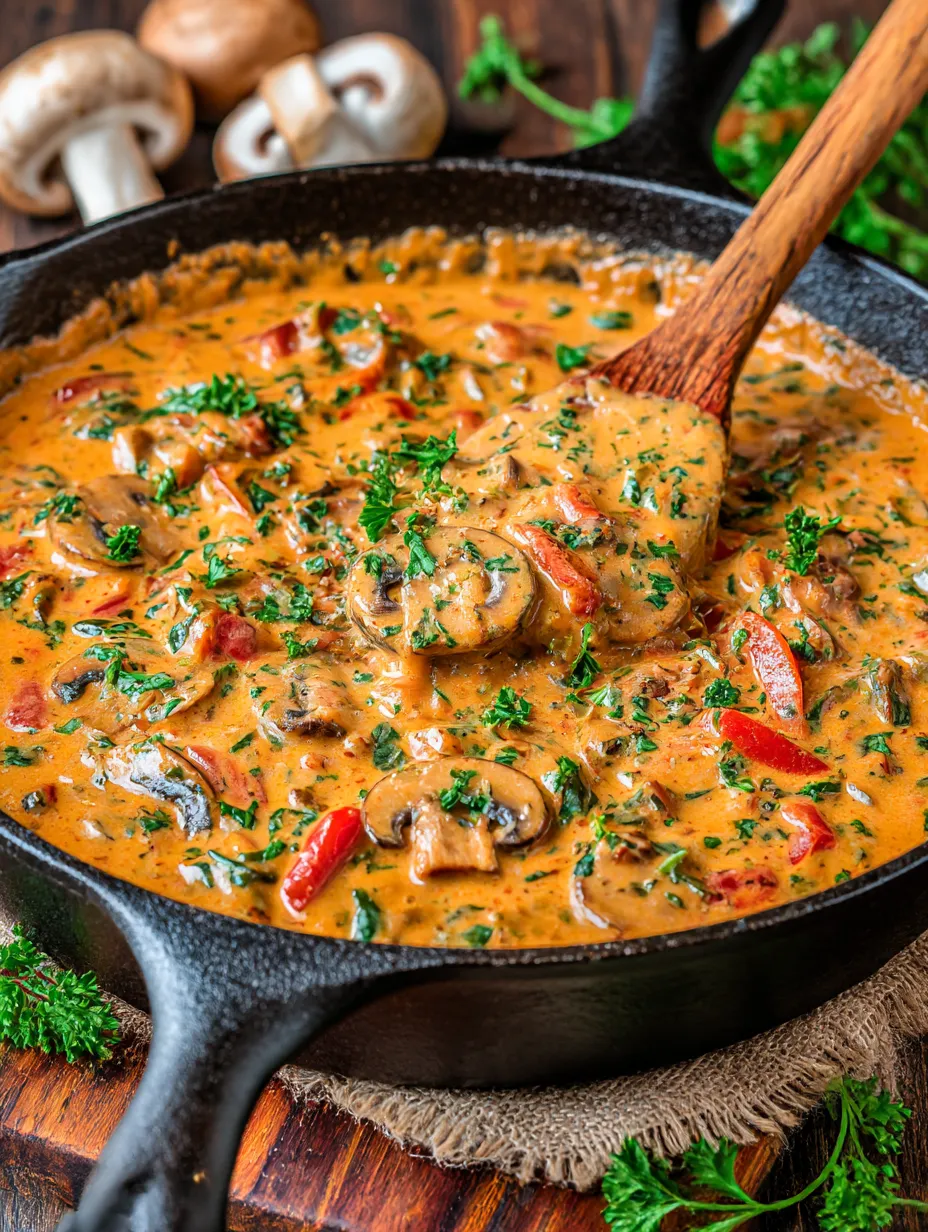 A bowl of creamy German Hunter's Sauce.