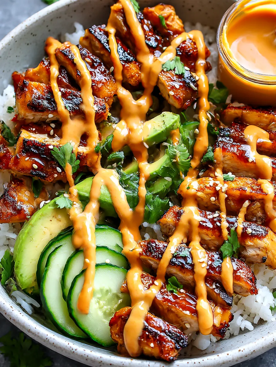 A bowl of food with chicken and vegetables.