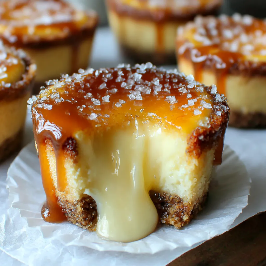 A close up of a vanilla bean crème brûlée cheesecake cupcake.