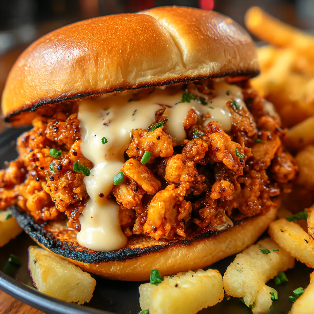 A delicious Cajun chicken sloppy joes recipe.