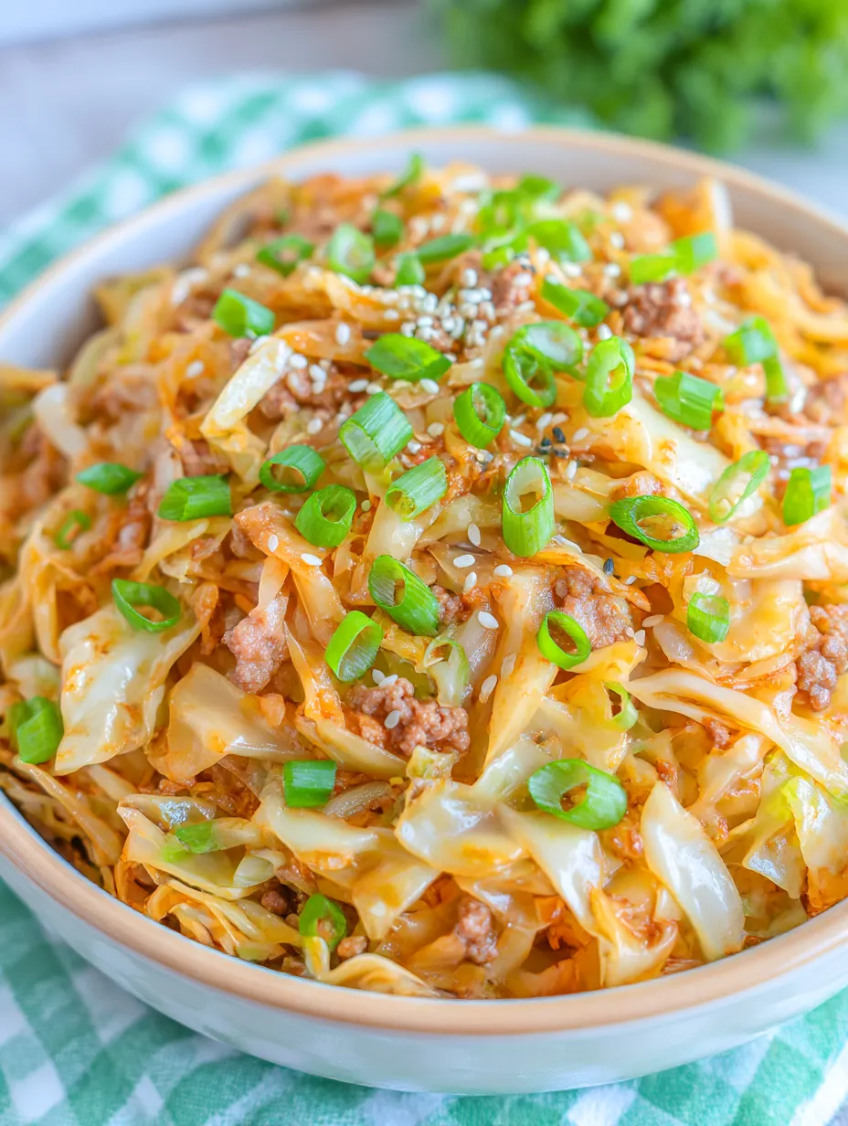A bowl of food with the words "Inside Out Egg Roll" on it.