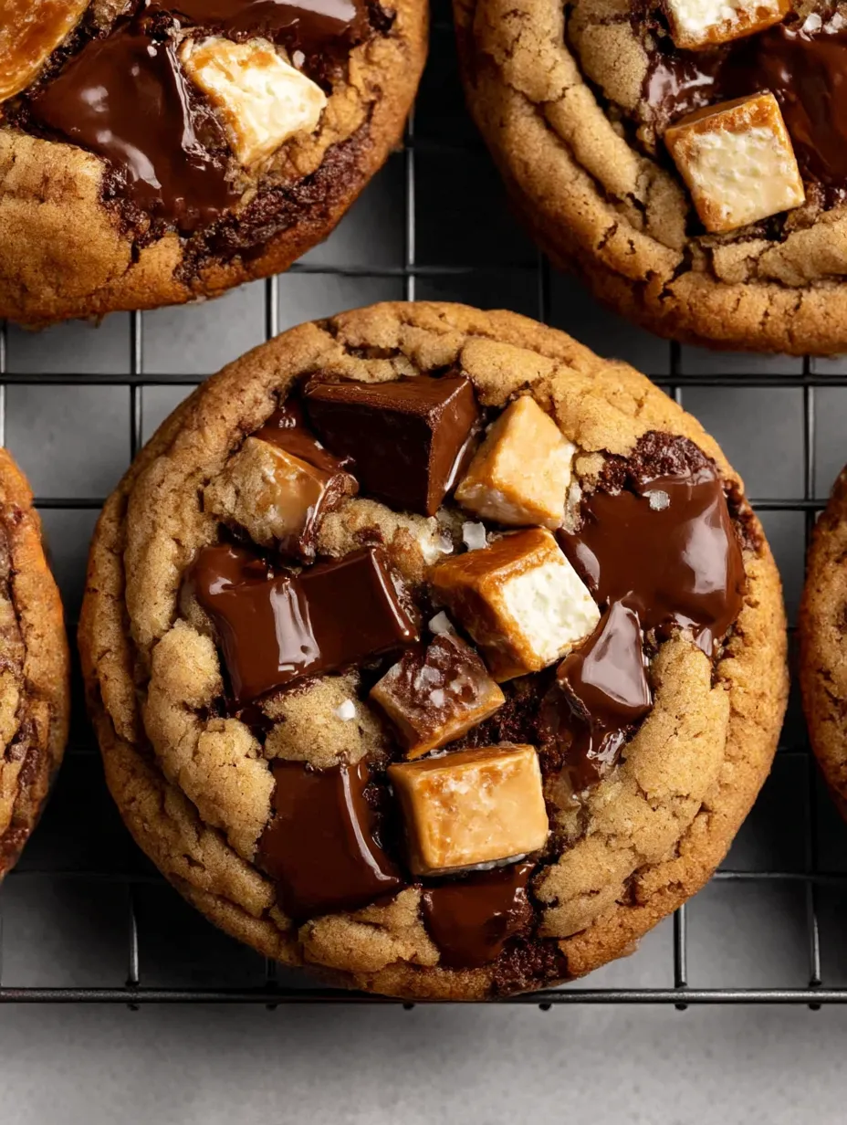 A close up of a German chocolate cookie.