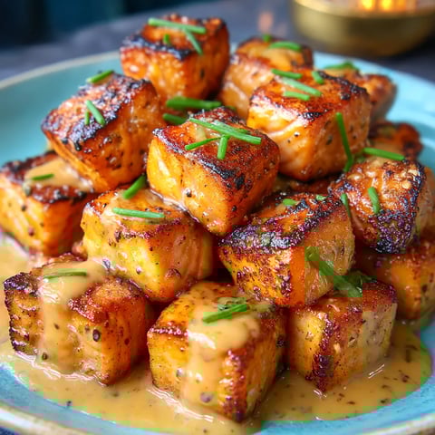 Crispy Spicy Salmon Bites